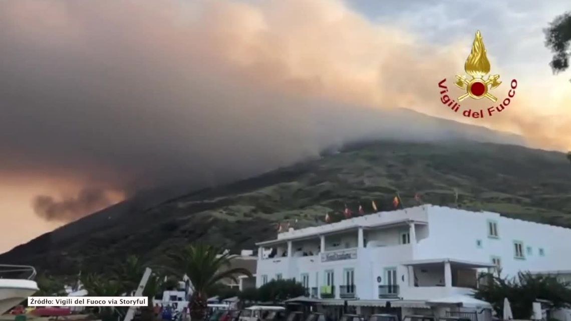 Wybuch wulkanu na włoskiej wyspie Stromboli. 1 osoba zginęła, a 2 zostały ranne