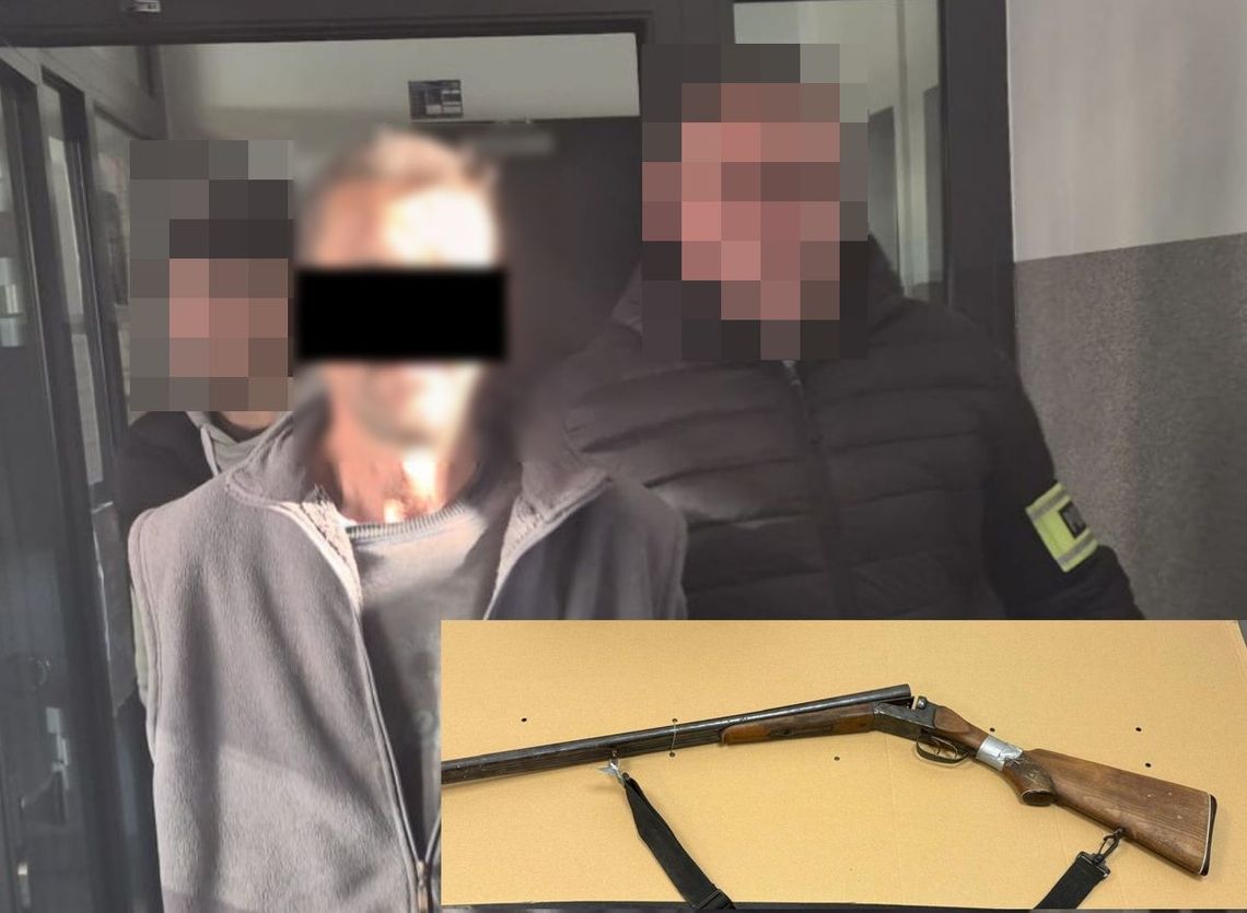 Wyciągnął strzelbę podczas awantury. Padł strzał, 52-latek trafił do aresztu Wyciągnął strzelbę podczas awantury. Padł strzał, 52-latek trafił do aresztu