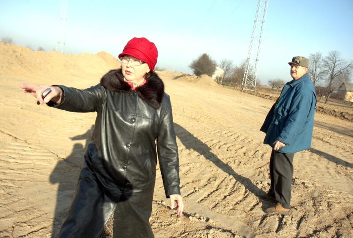 Wycięli im drzewka, bo budują drogę