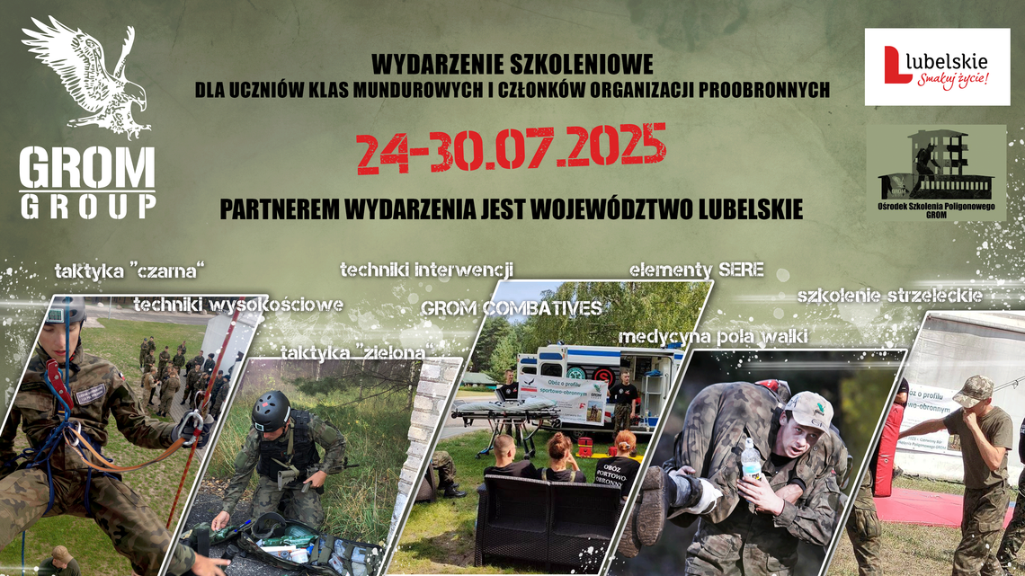 Wydarzenie szkoleniowe dla uczniów klas mundurowych i członków organizacji proobronnych