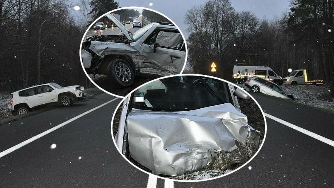 Wyglądało groźnie. Zderzenie jeepa z audi koło Białej Podlaskiej