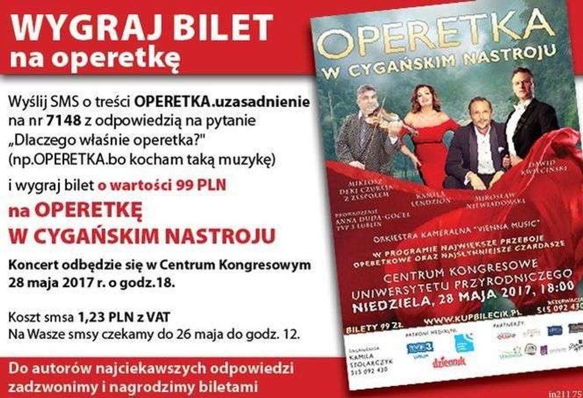 Wygraj bilet na Operetkę Wygraj bilet na Operetkę