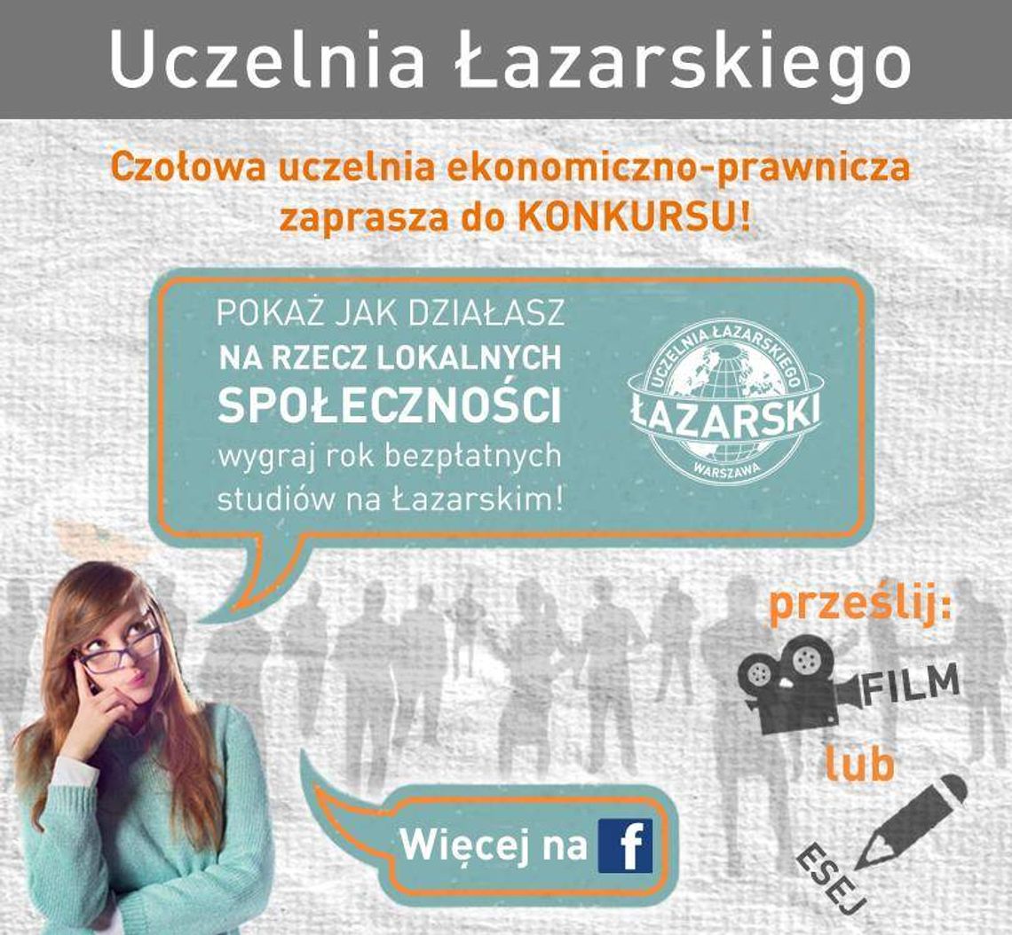 Wygraj rok studiów w Warszawie za darmo