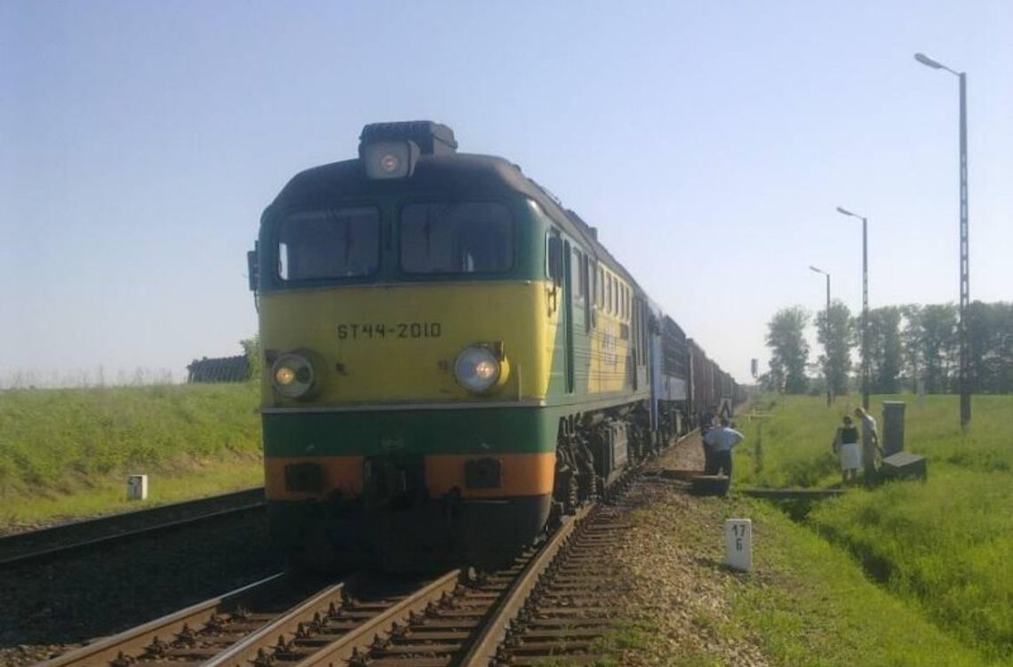 Wykoleiła się lokomotywa pociągu towarowego