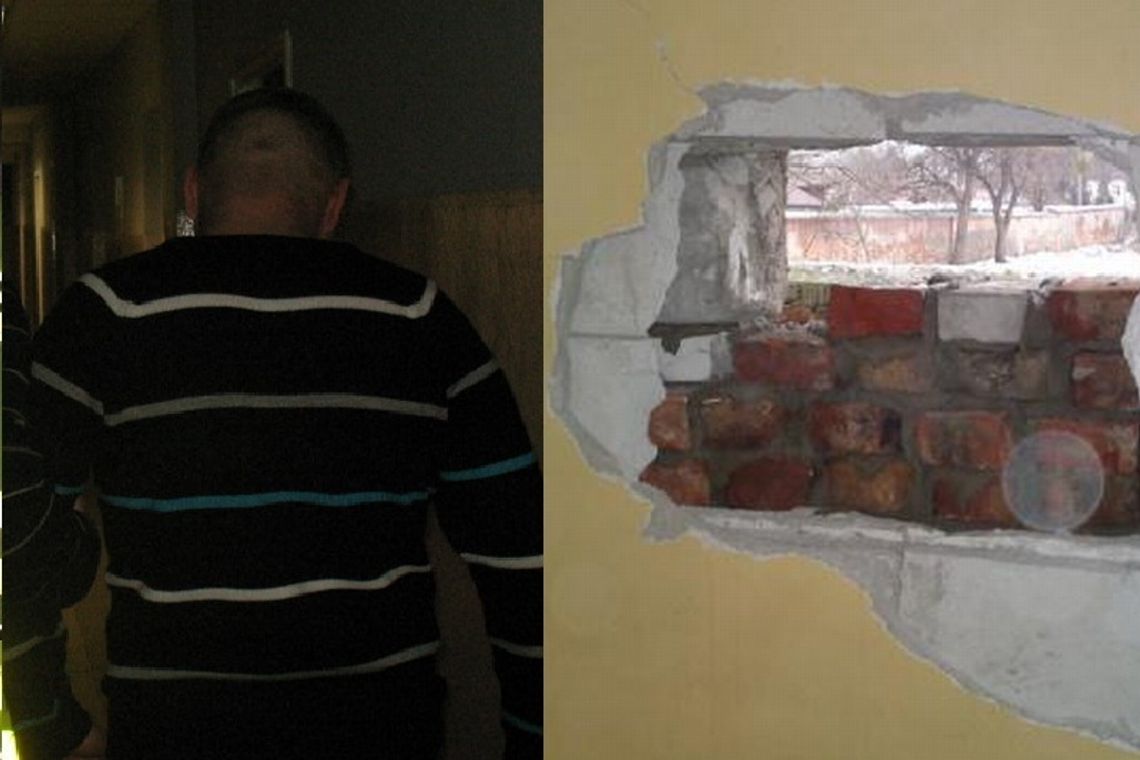 Wykuł dziurę w ścianie sklepu i ukradł 25 kg wieprzowiny Wykuł dziurę w ścianie sklepu i ukradł 25 kg wieprzowiny