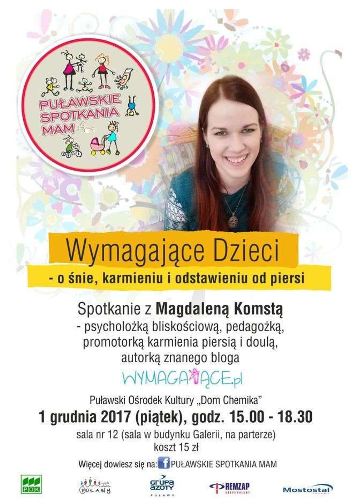 "Wymagające dzieci": Spotkanie z Magdaleną Komstą w Puławach