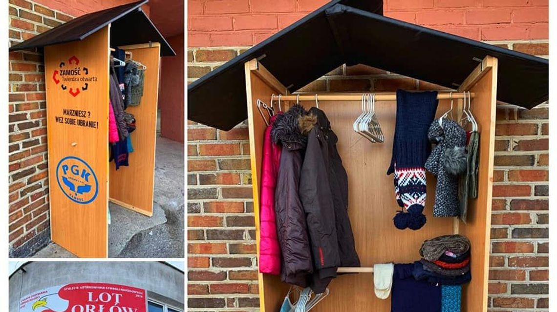 "Wymiana ciepła" w Zamościu. Można zostawić ubrania dla potrzebujących "Wymiana ciepła" w Zamościu. Można zostawić ubrania dla potrzebujących
