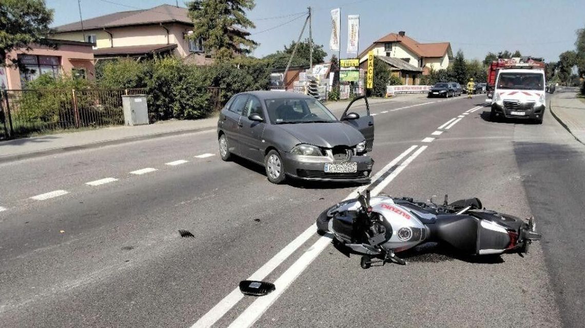 Wymusił pierwszeństwo i wjechał w motocyklistę?