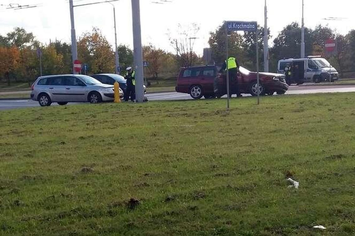 Wymusił pierwszeństwo. Wypadek na ul. Krochmalnej