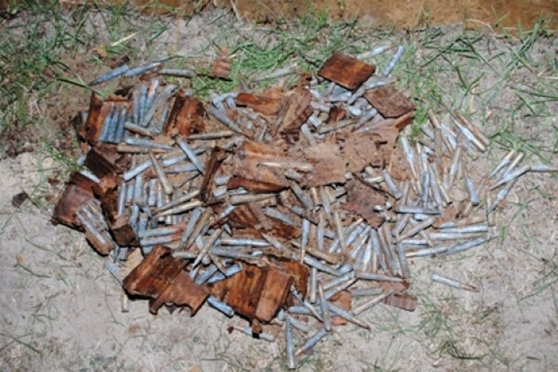 Wyorał amunicję z czasów wojny