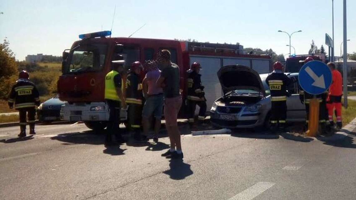 Wypadek 3 aut na ul. gen. Ducha w Lublinie [zdjęcia]