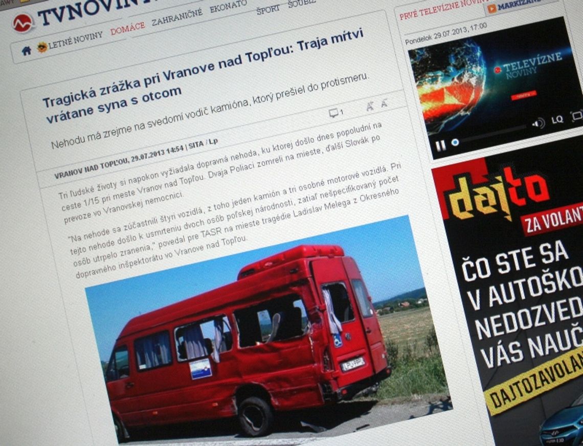 Wypadek busa z pow. puławskiego na Słowacji. Zginęli ojciec i syn