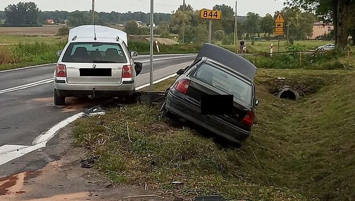Wypadek koło Hrubieszowa. 18-latka nie ustąpiła pierwszeństwa