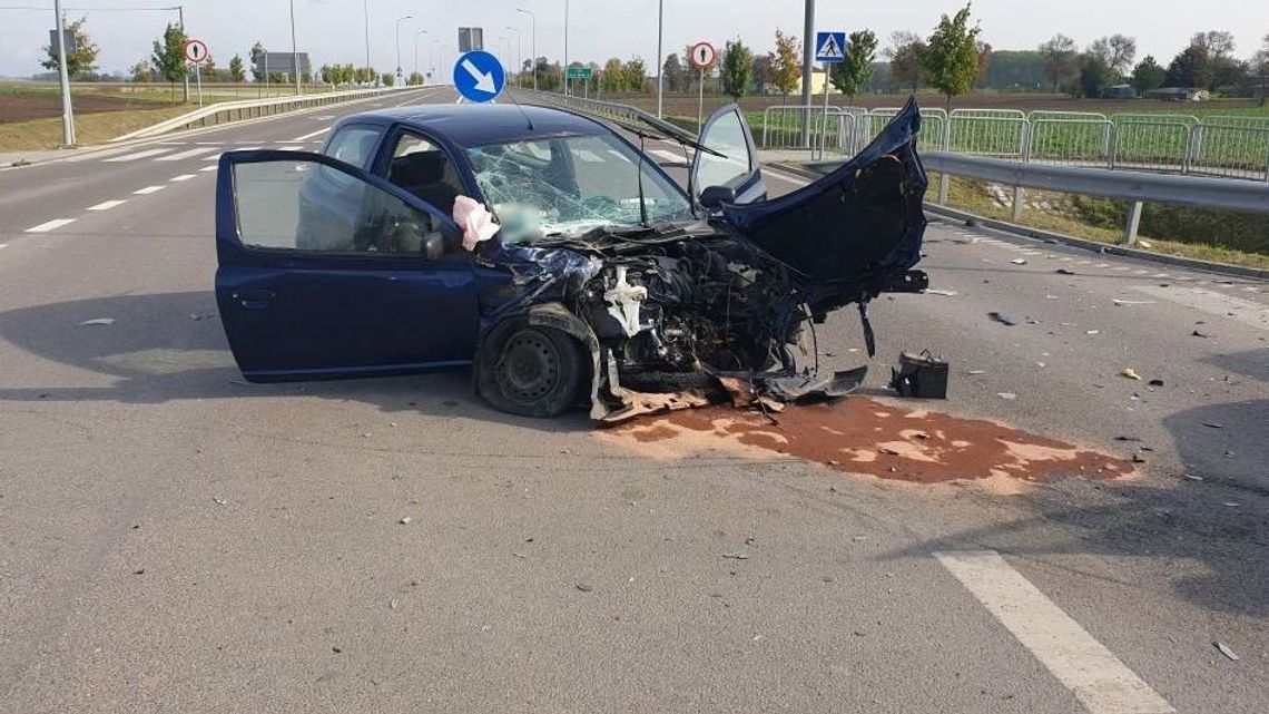 Wypadek koło Hrubieszowa. 86-latek nie ustąpił pierwszeństwa przejazdu Wypadek koło Hrubieszowa. 86-latek nie ustąpił pierwszeństwa przejazdu