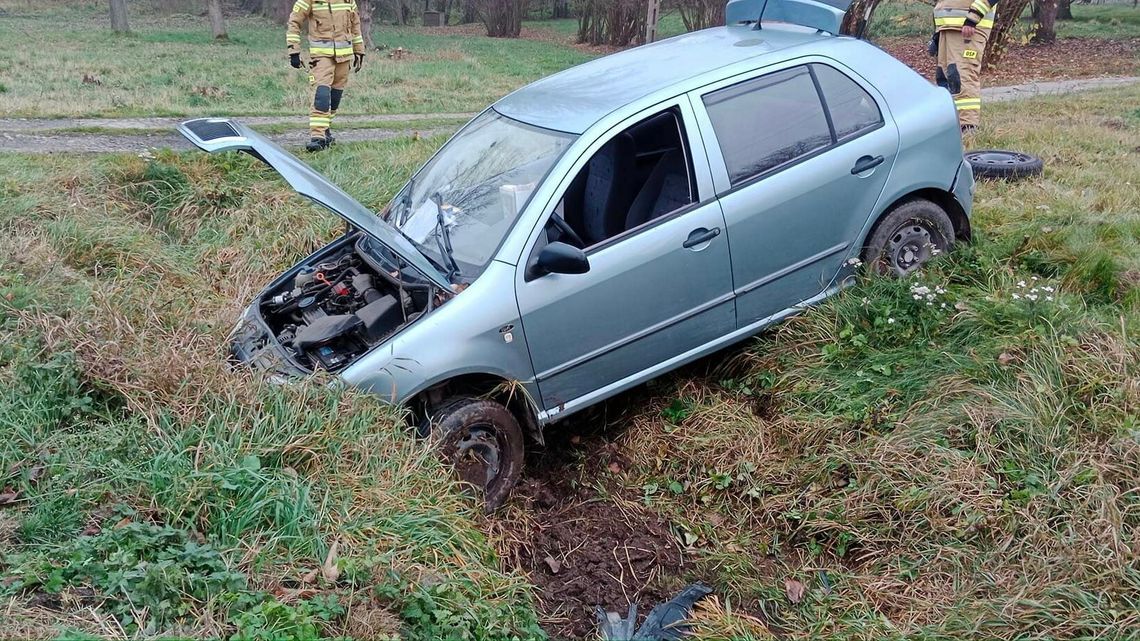Wypadek koło Kraśnika. Kierująca skodą trafiła do szpitala