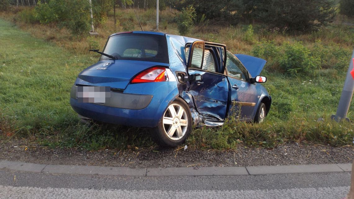Wypadek koło Lubartowa. Zderzenie dwóch samochodów