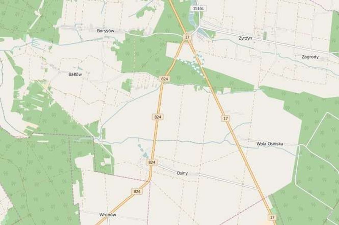 Wypadek koło Żyrzyna. Autobus uderzył w samochód