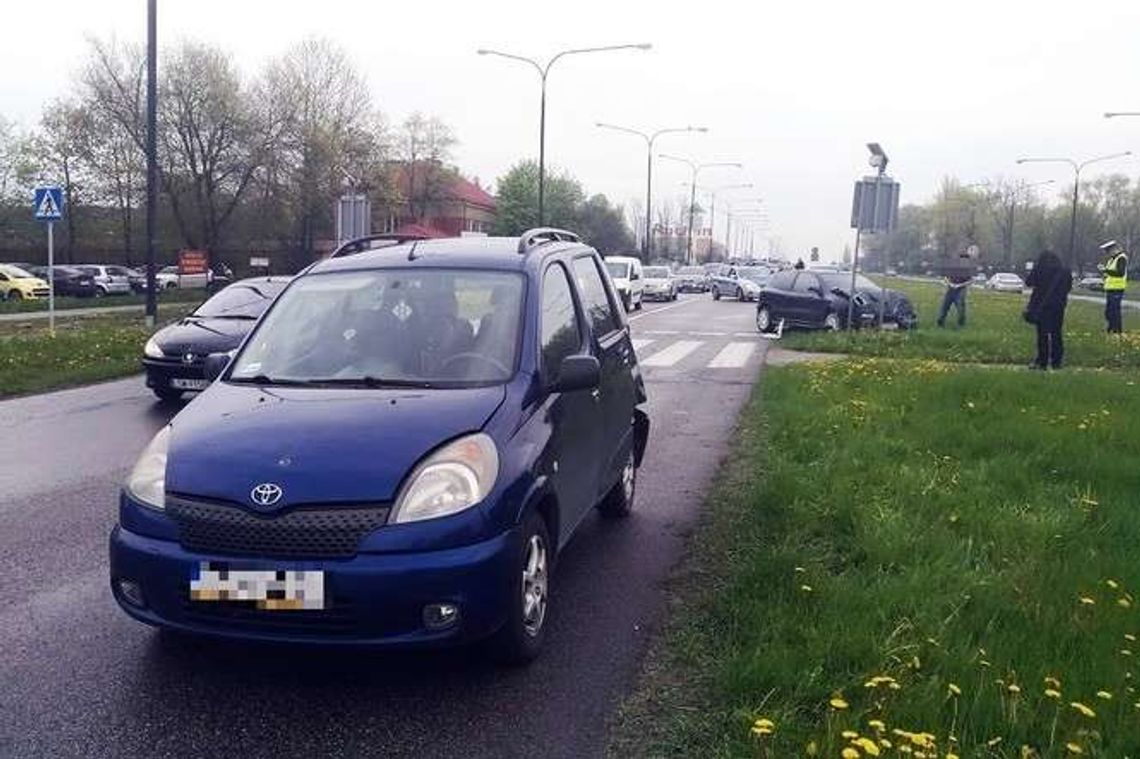 Wypadek na al. Witosa: Fiat zderzył się z toyotą