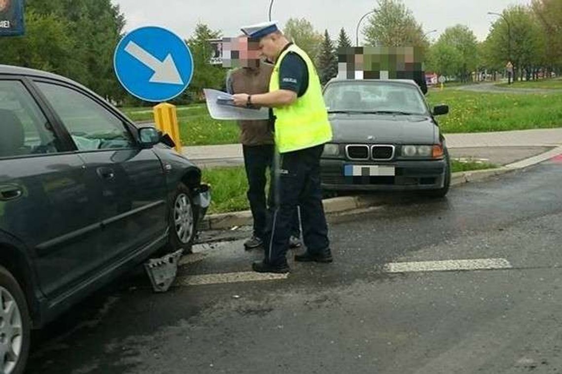 Wypadek na Czechowie. Bmw zderzyło się z hondą