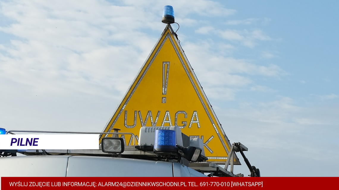 Wypadek na DK 19. Zderzyły się dwa samochody ciężarowe