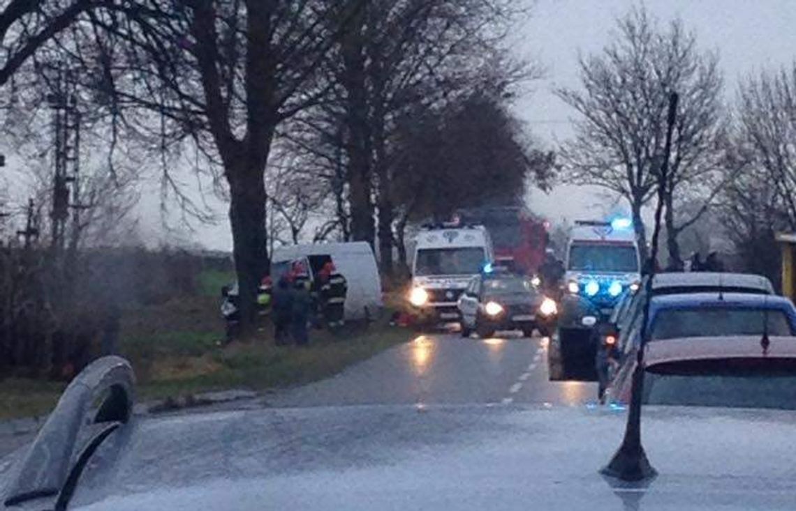 Wypadek na drodze Lublin-Bychawka