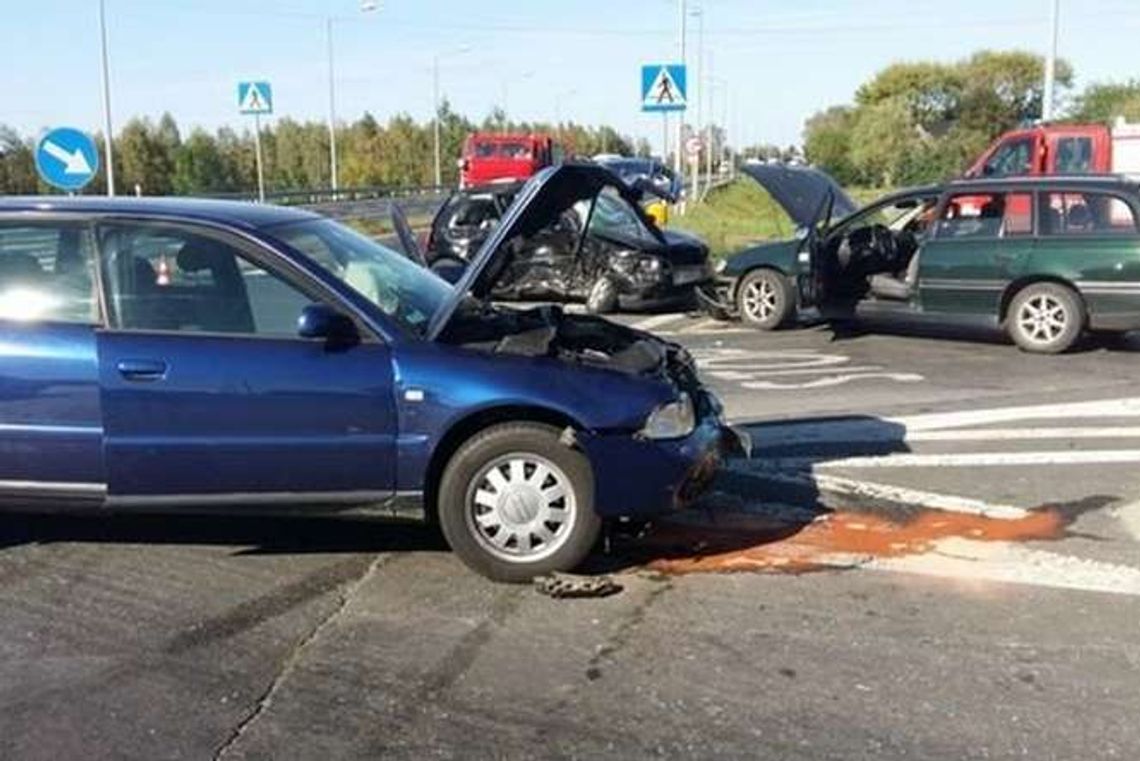 Wypadek na obwodnicy Lubartowa