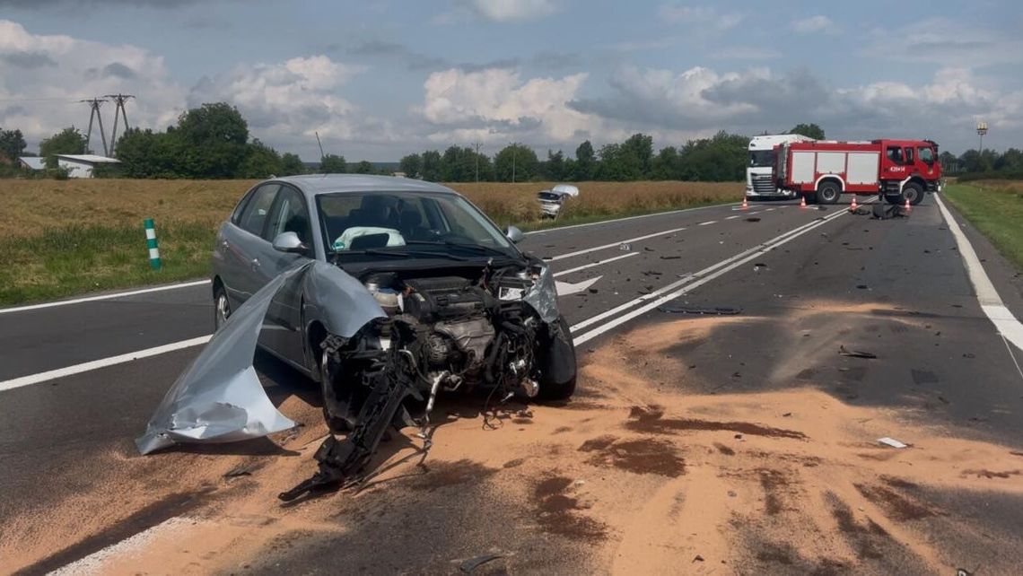 Wypadek na S17. Droga zablokowana Wypadek na S17. Droga zablokowana