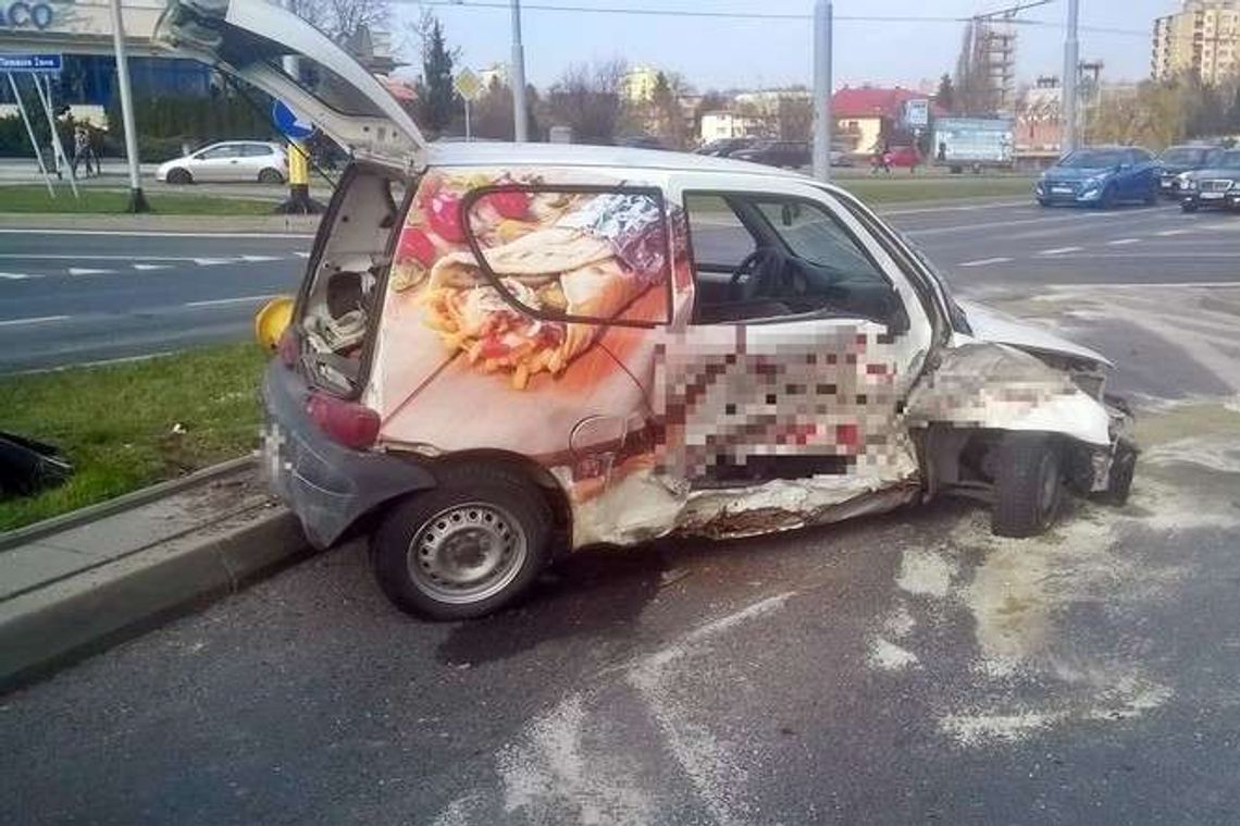 Wypadek na skrzyżowaniu ul. Nadbystrzyckiej i Zana