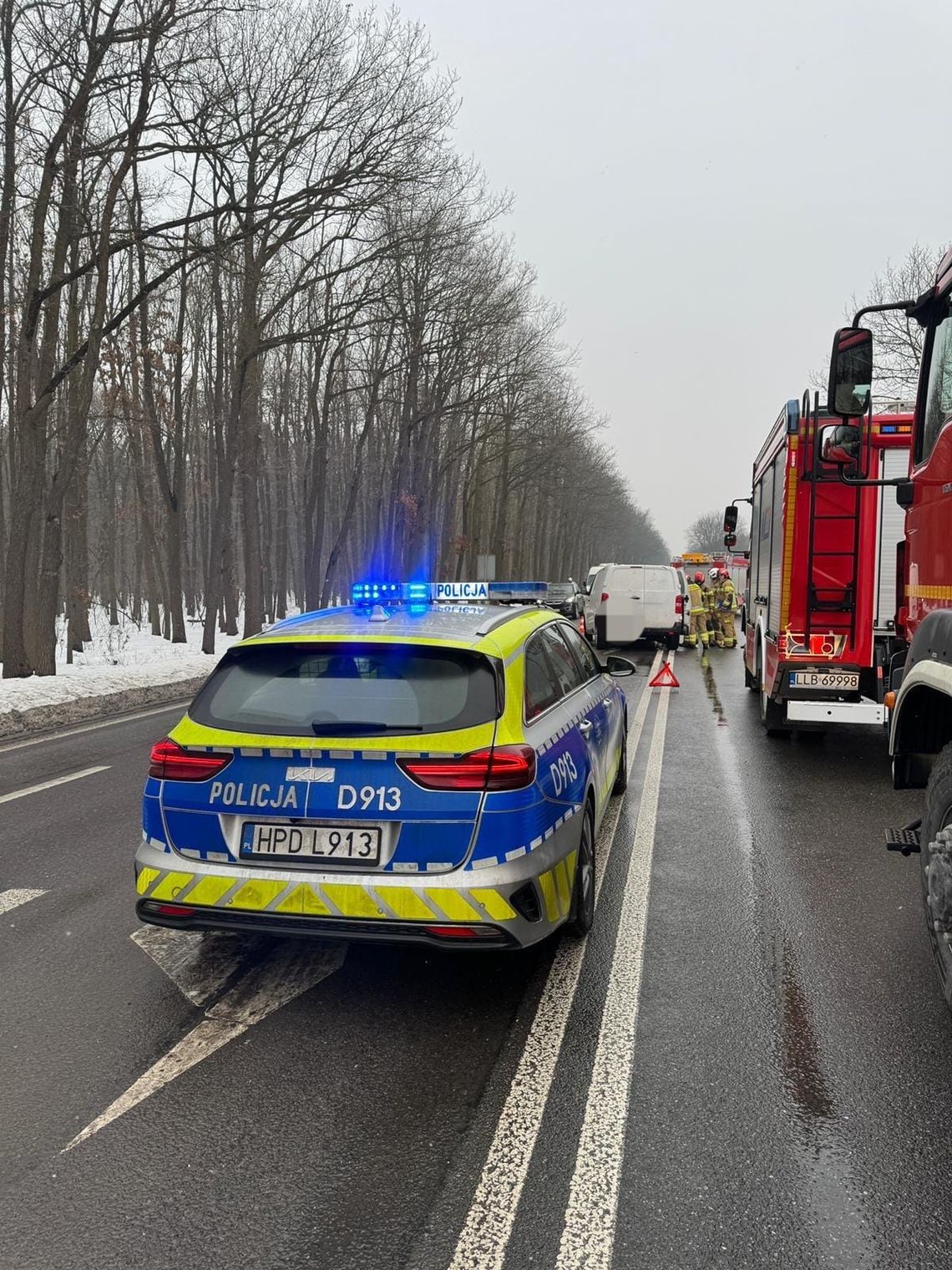 Wypadek na trasie Lublin-Lubartów. Ruch wahadłowy
