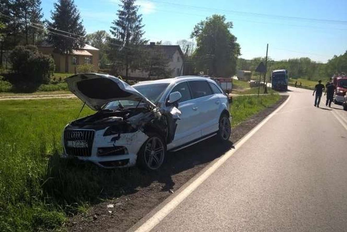 Wypadek pięciu pojazdów w Stoczku Kockim