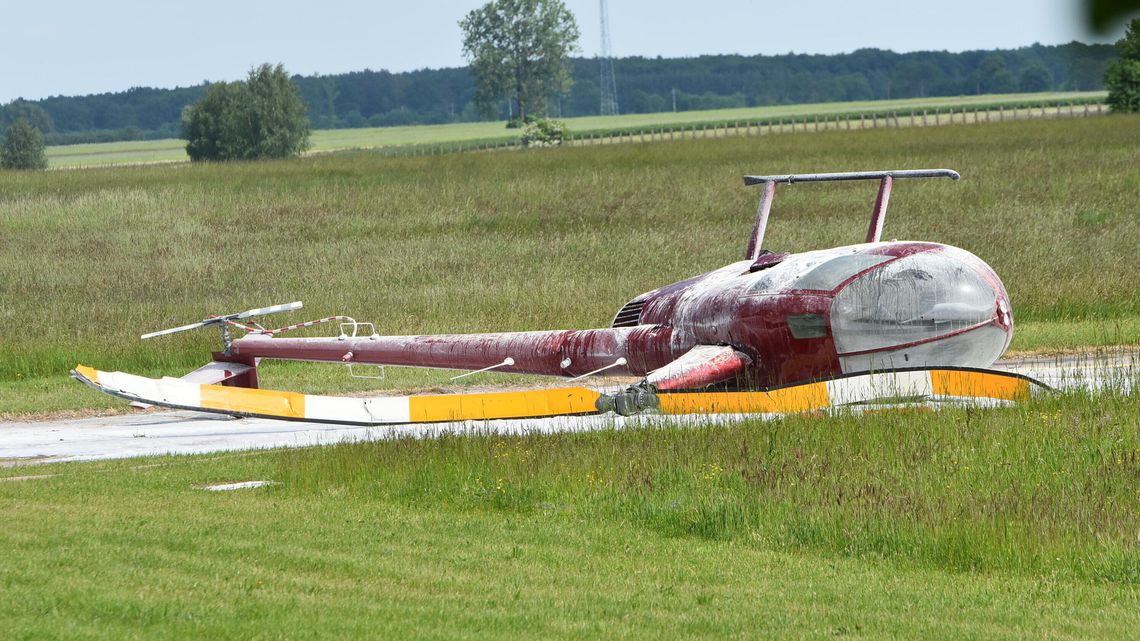 Wypadek śmigłowca w powiecie ryckim
