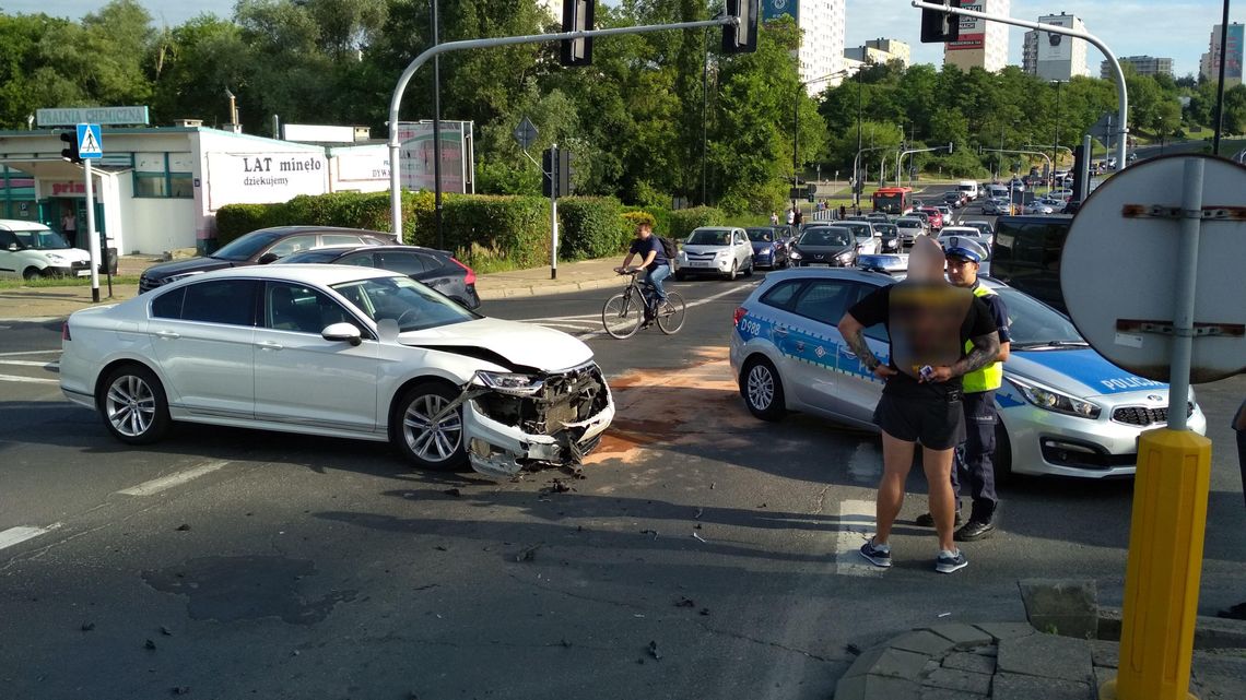 Wypadek w centrum Lublina. Utrudnienia w ruchu