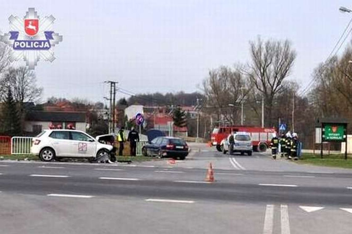 Wypadek w Goraju. Volvo zderzyło się ze skodą
