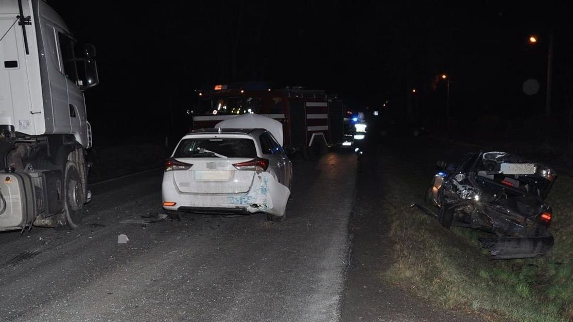 Wypadek w Kowalinie na drodze krajowej nr 74