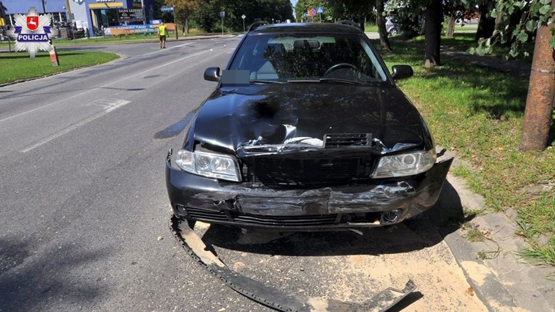 Wypadek w Kraśniku. Kierująca audi nie zwróciła uwagi na skodę Wypadek w Kraśniku. Kierująca audi nie zwróciła uwagi na skodę