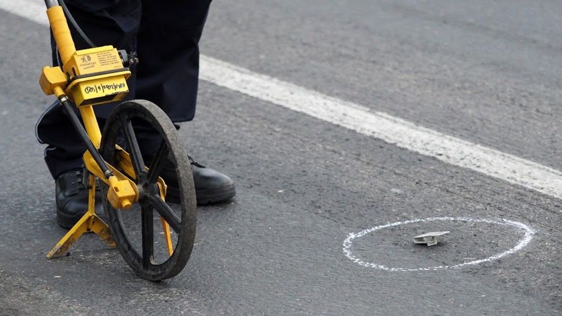 Wypadek w Łukowie. Potrącenie pieszego