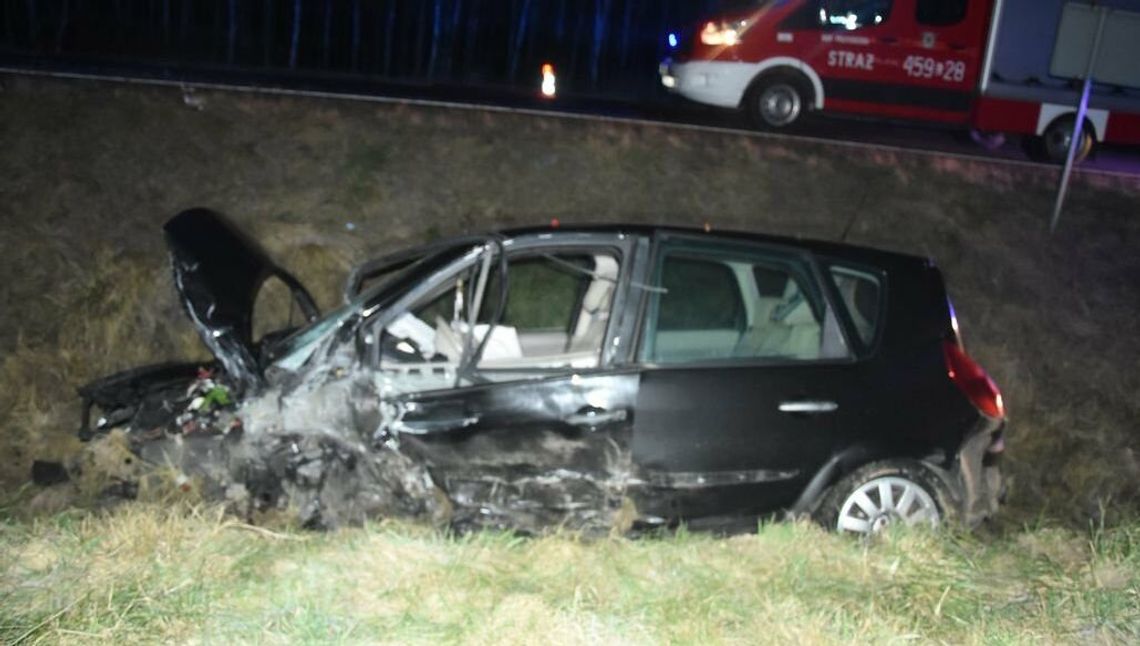 Wypadek w powiecie lubartowskim. 38-latka miała promil alkoholu w organizmie