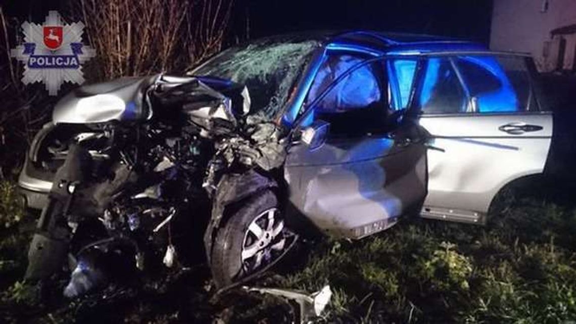 Wypadek w Teratynie. Audi zderzyło się z hondą