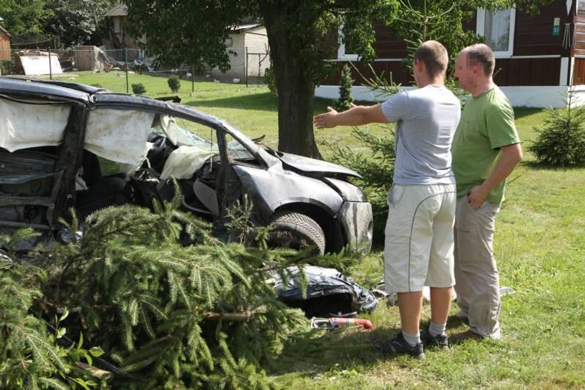 Wypadek w Wólce Rokickiej (zdjęcia)