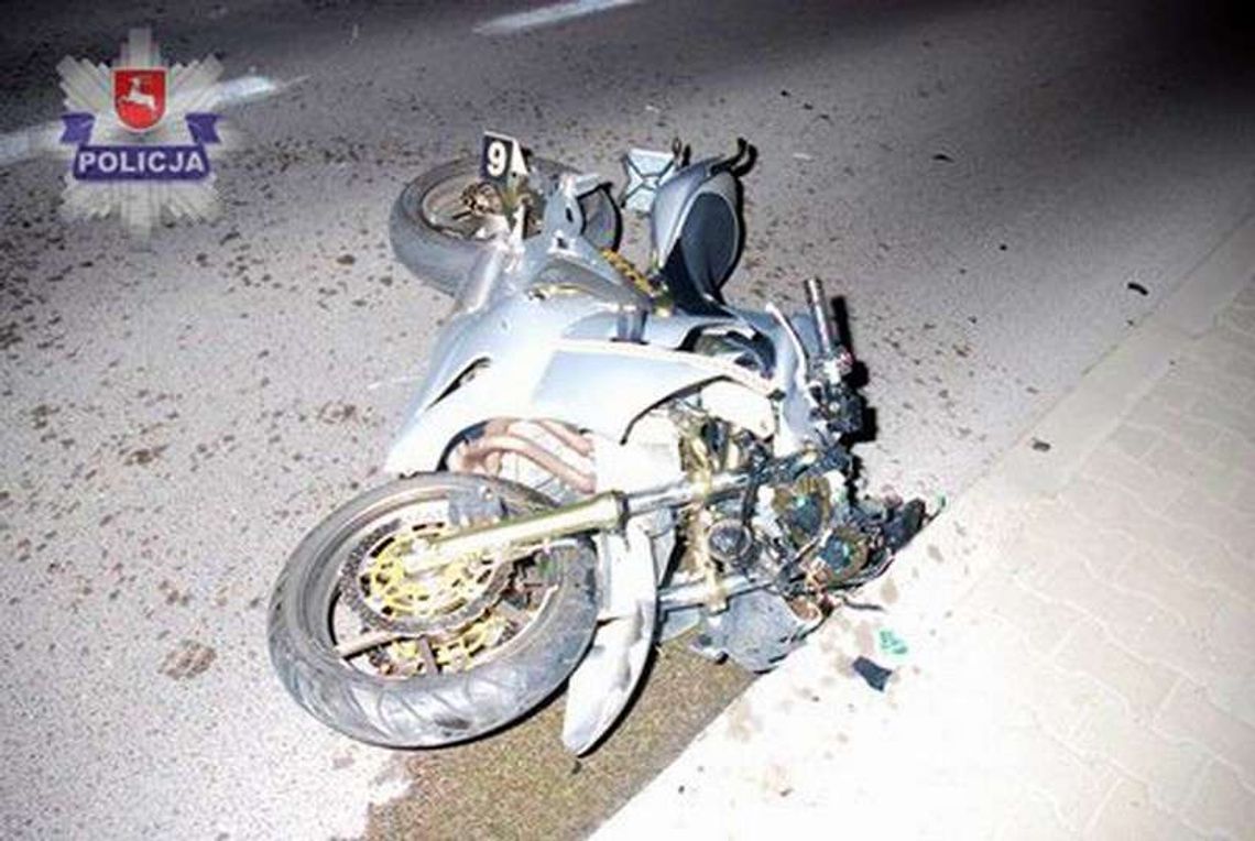 Wypadek w Zamościu. Motocyklista trafił do szpitala