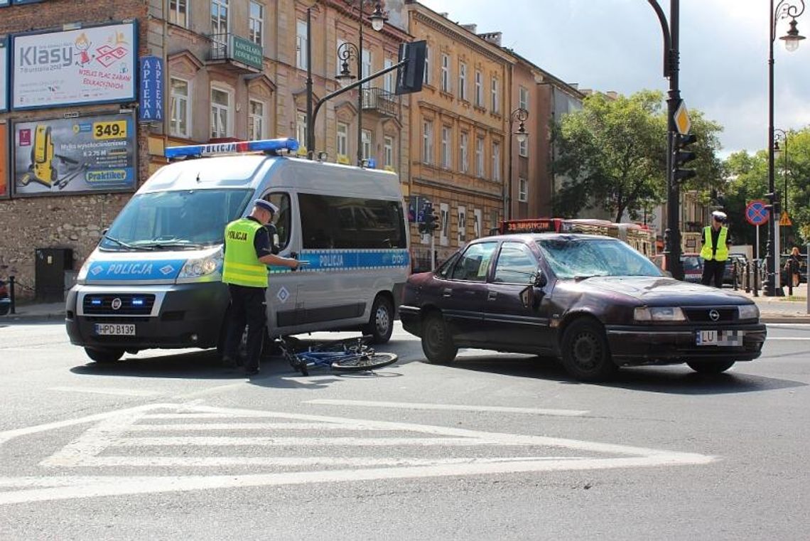 Wypadek z udziałem rowerzysty na skrzyżowaniu Narutowicza i Okopowej Wypadek z udziałem rowerzysty na skrzyżowaniu Narutowicza i Okopowej
