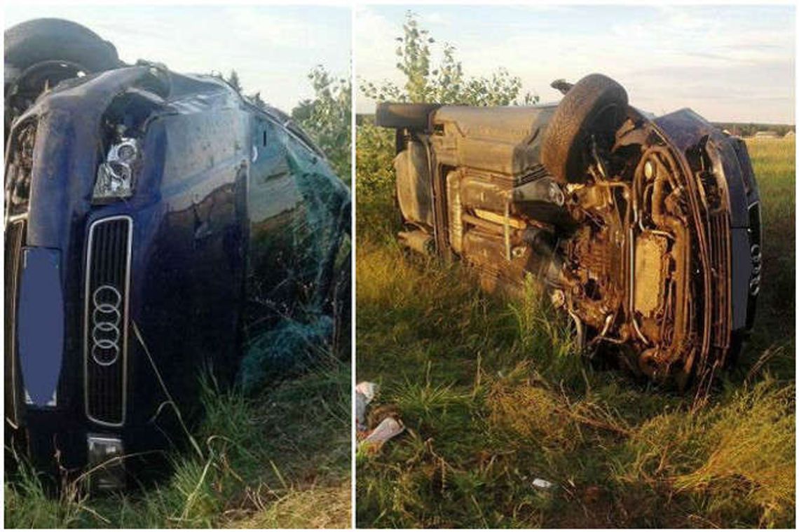 Wypadła z drogi i dachowała. 21-latka w szpitalu Wypadła z drogi i dachowała. 21-latka w szpitalu