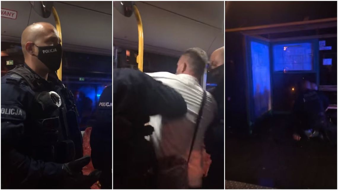 Wyrzucony z autobusu, bo wsiadł z elektryczną hulajnogą? Policja: Był poszukiwany [wideo]