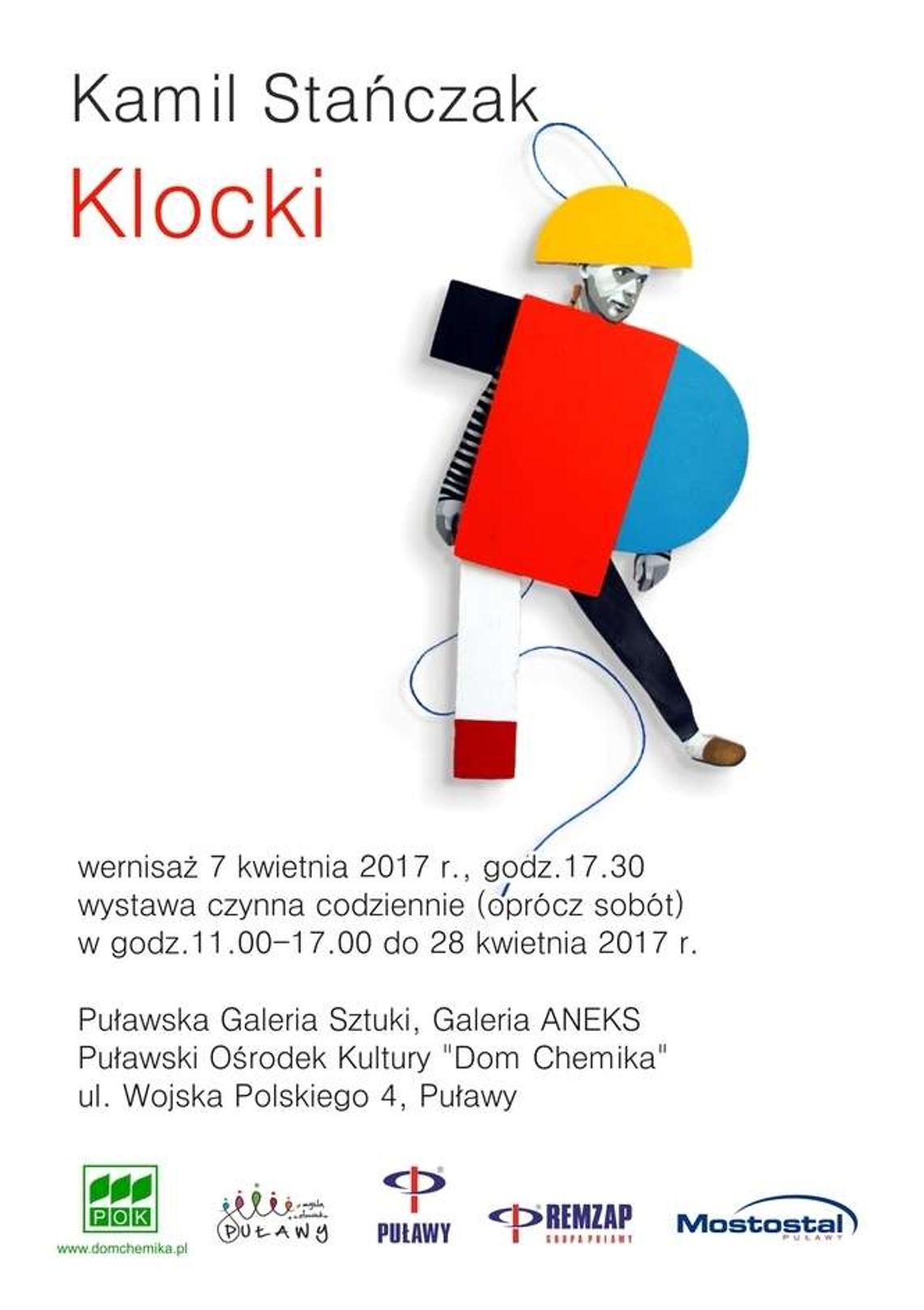 Wystawa Kamila Stańczaka "Klocki" w Domu Chemika