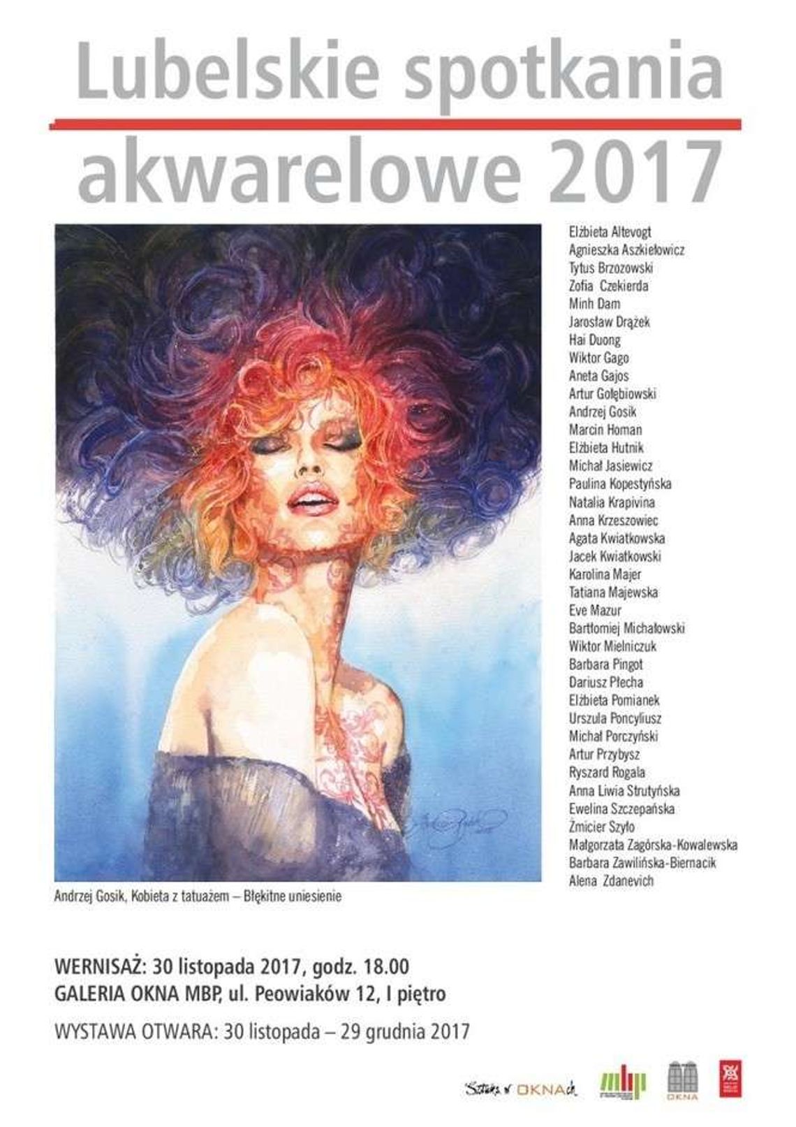 Wystawa "Lubelskie spotkania akwarelowe" w Galerii OKNA