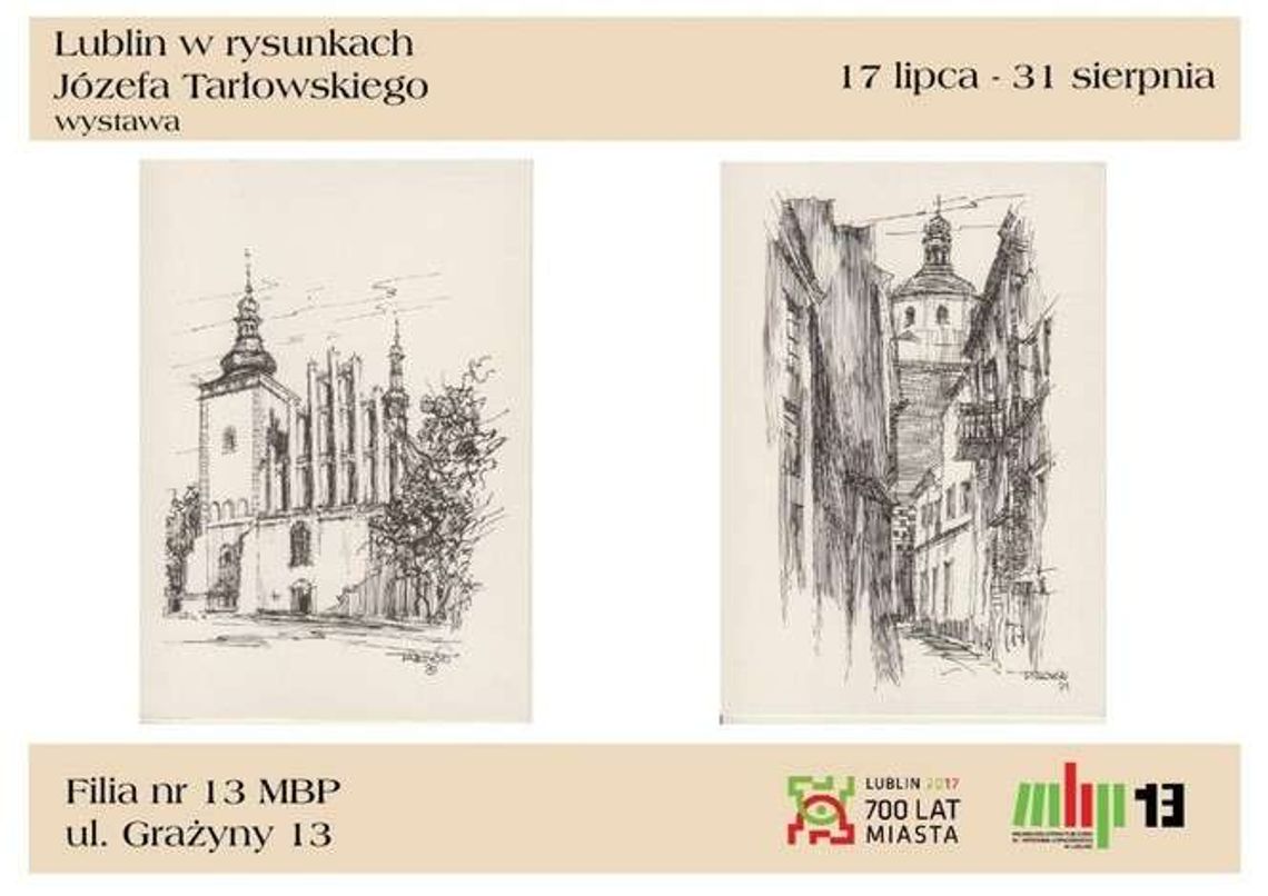 Wystawa: Lublin w rysunkach Józefa Tarłowskiego