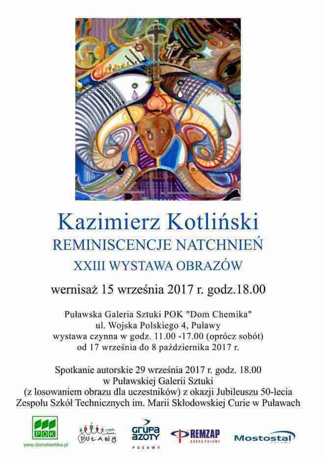 Wystawa malarstwa Kazimierza Kotlińskiego w Domu Chemika