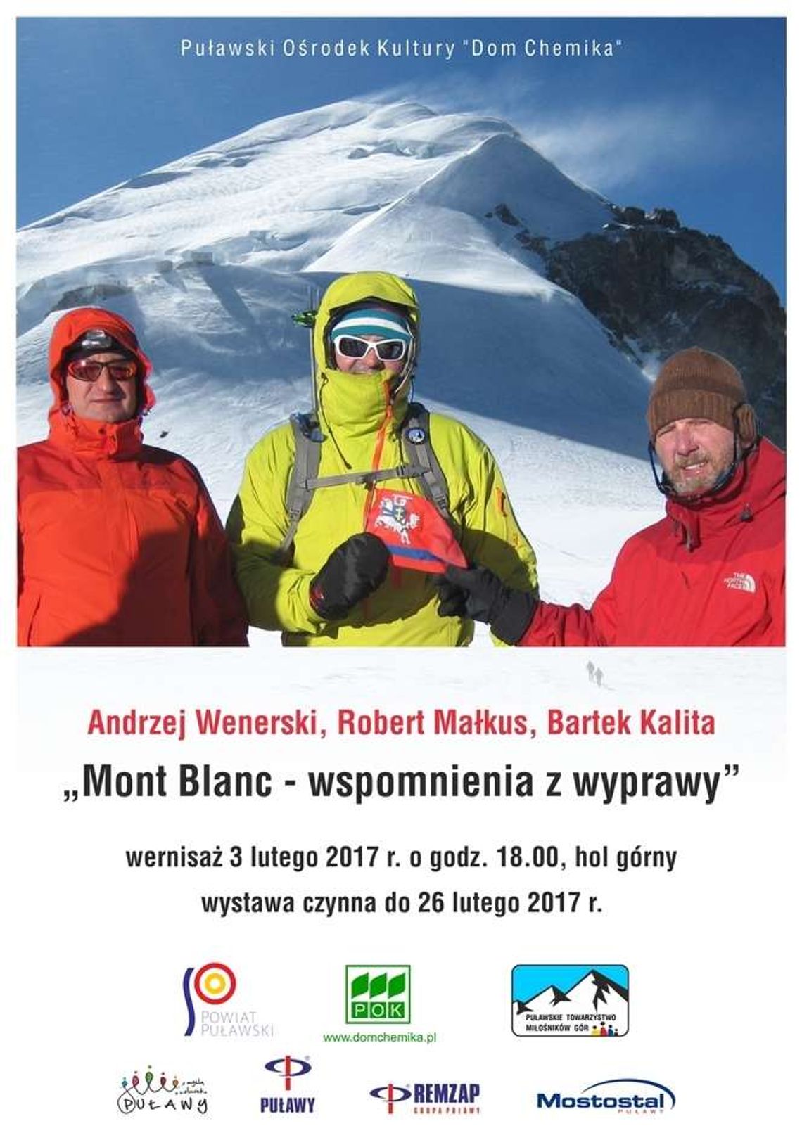 Wystawa "Mont Blanc - wspomnienia z wyprawy" w Puławach