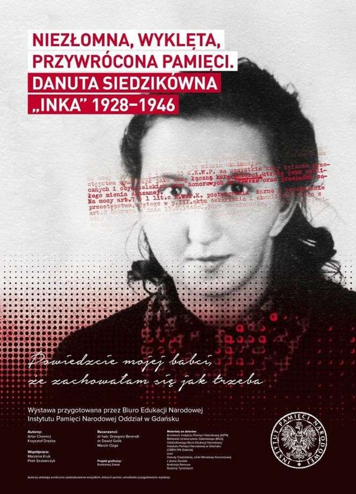 Wystawa poświęcona Danucie Siedzikównej w lubelskim IPN