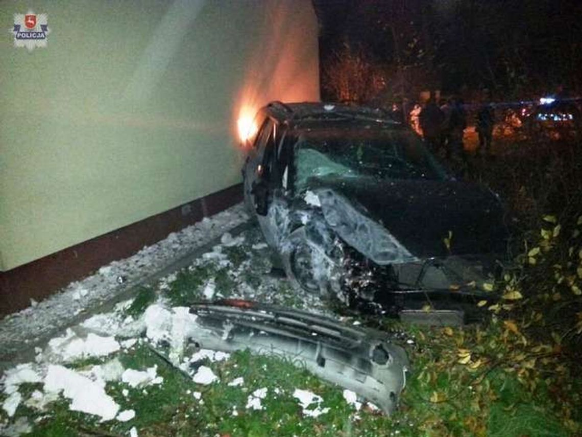 Wytyczno: 21-latek wjechał w dom swoim nowym fordem